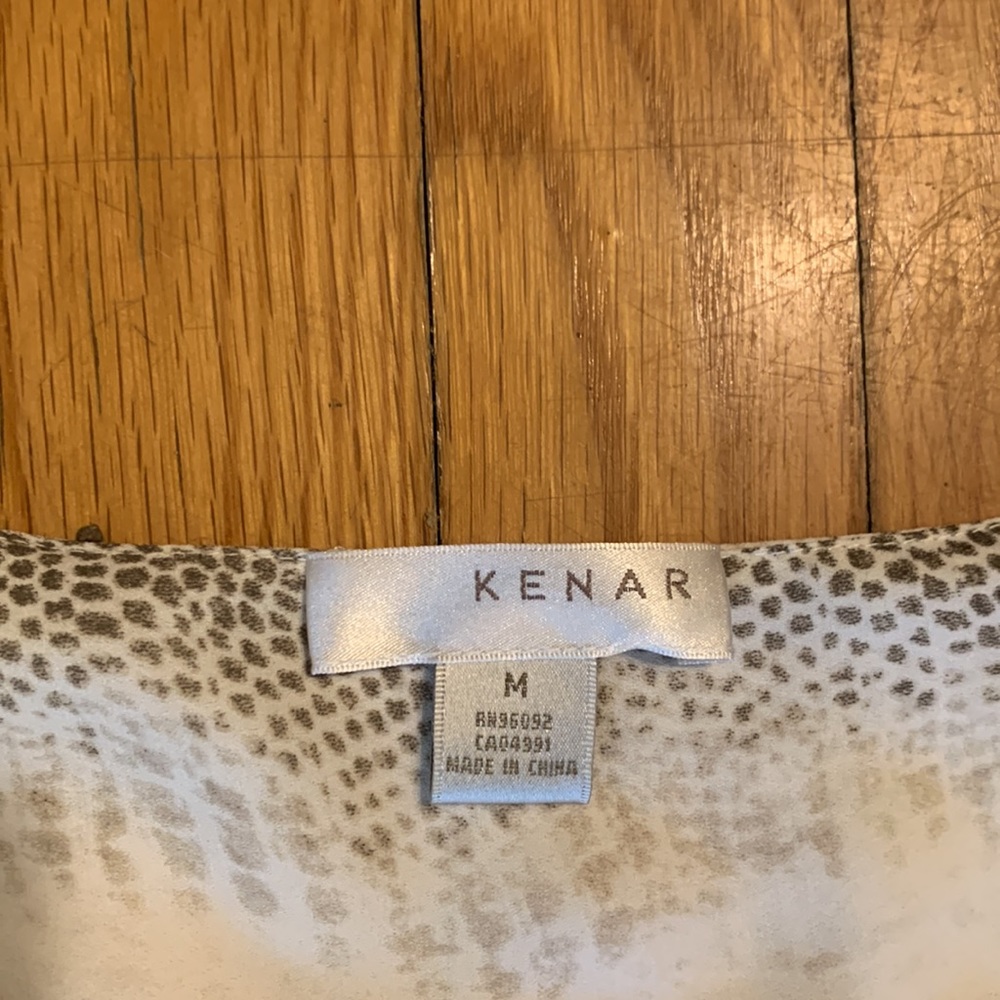 90’s Kenar Python Snakeprint Hi-Low Blouse - image 3